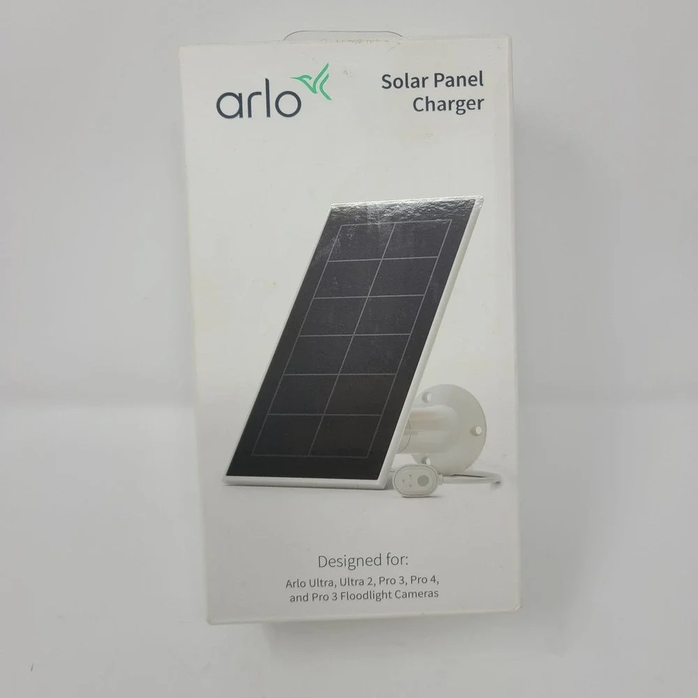 Arlo VMA5600-20000S White Solar Panel Charger - Ultra, Ultra 2, Pro 3, Pro 4